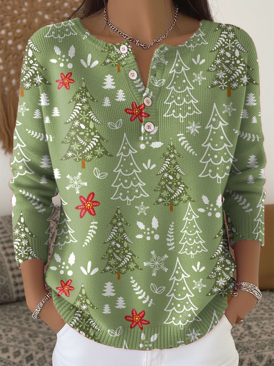 Sofie – Button-Up Christmas Sweater