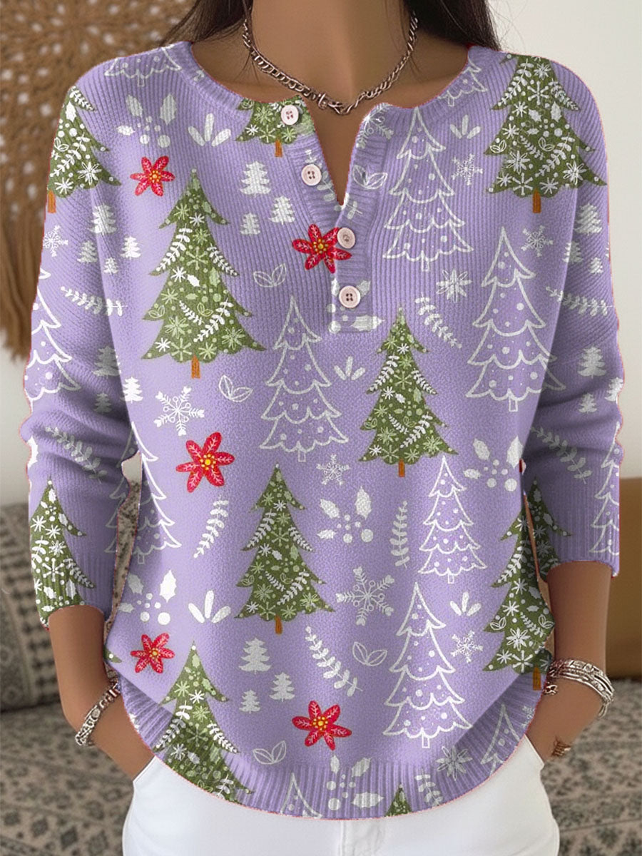Sofie – Button-Up Christmas Sweater