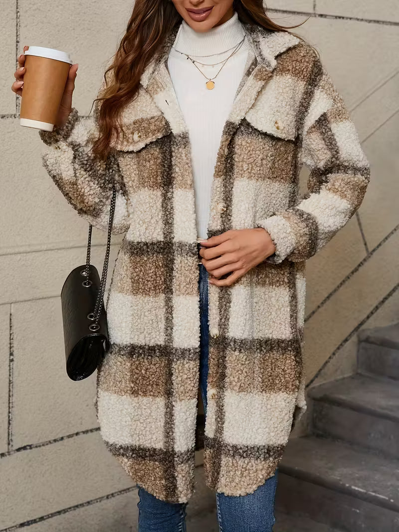 Plaid Pattern Soft Jacket