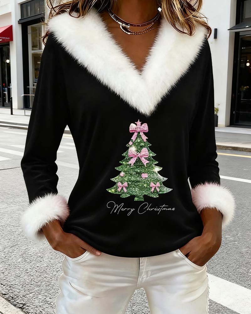 XMas - Festive Faux Fur Top