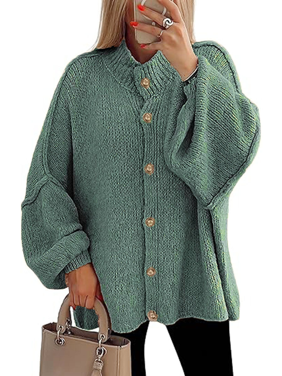 NOFIA™ - Cozy Button Down Long Sleeve Chunky Jacket