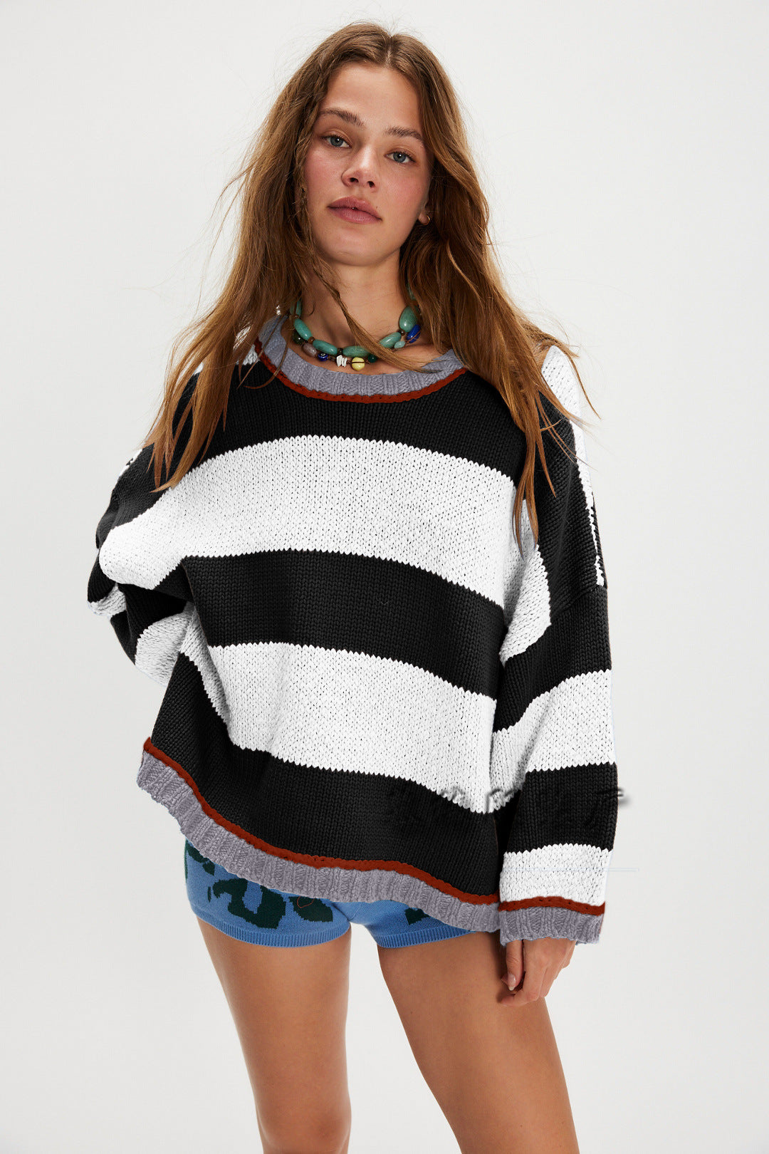 XIANG™ - Classic Striped Crew Neck Sweater