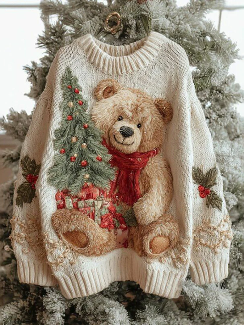 Elena – Christmas jumper with festive details