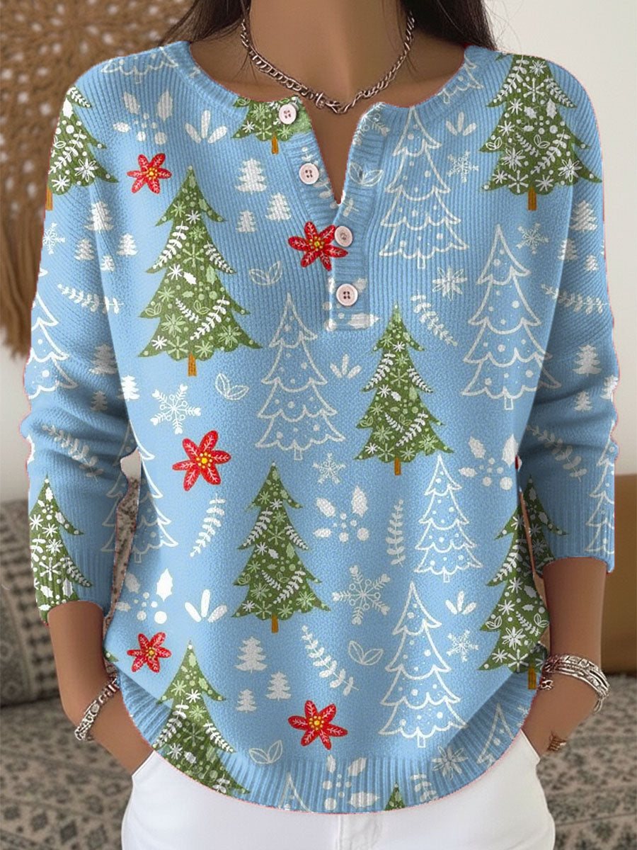 Sofie – Button-Up Christmas Sweater
