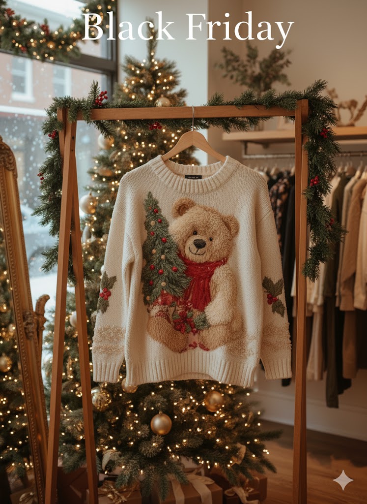 Elena – Christmas jumper with festive details